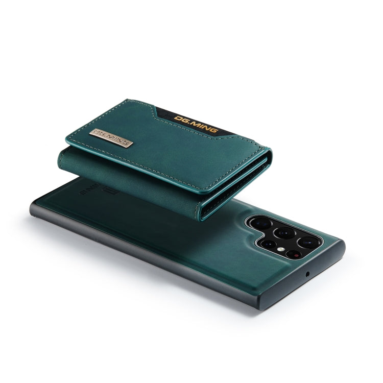 For Samsung Galaxy S23 Ultra 5G DG.MING M2 Series 3-Fold Multi Card Bag + Phone Case(Green) by DG.MING