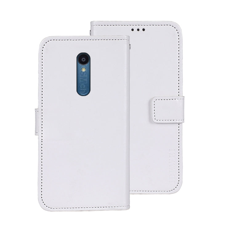 For Sharp Rouvo V idewei Crazy Horse Texture Leather Phone Case with Holder(White) by idewei