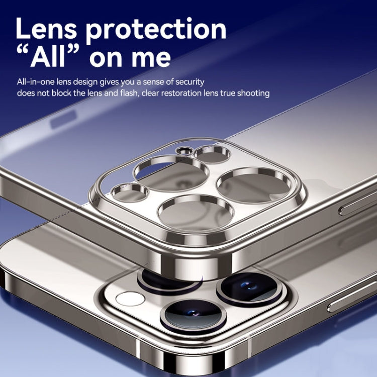 For iPhone 15 Plus SULADA Electroplating Frosted TPU Phone Case(Silver) by SULADA