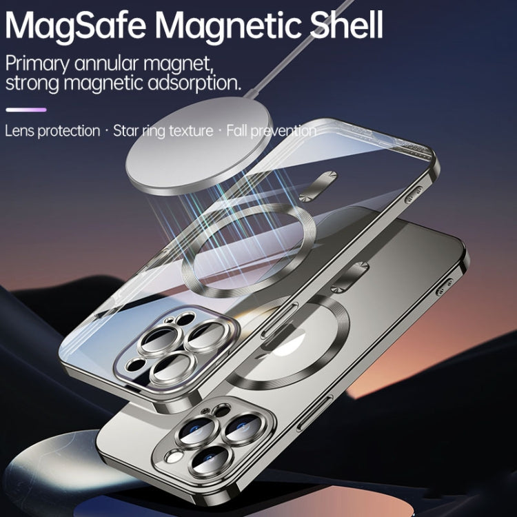 For iPhone 15 Pro SULADA MagSafe Plating TPU Shockproof Phone Soft Case(Titanium Grey) by SULADA