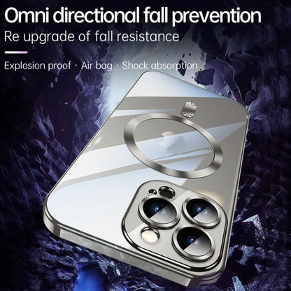 For iPhone 15 Plus SULADA MagSafe Plating TPU Shockproof Phone Soft Case(Titanium Blue) by SULADA