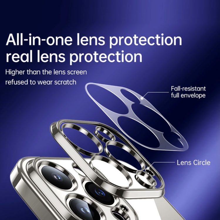 For iPhone 15 SULADA Shine Through Series Plating TPU Transparent Phone Case(Silver) by SULADA