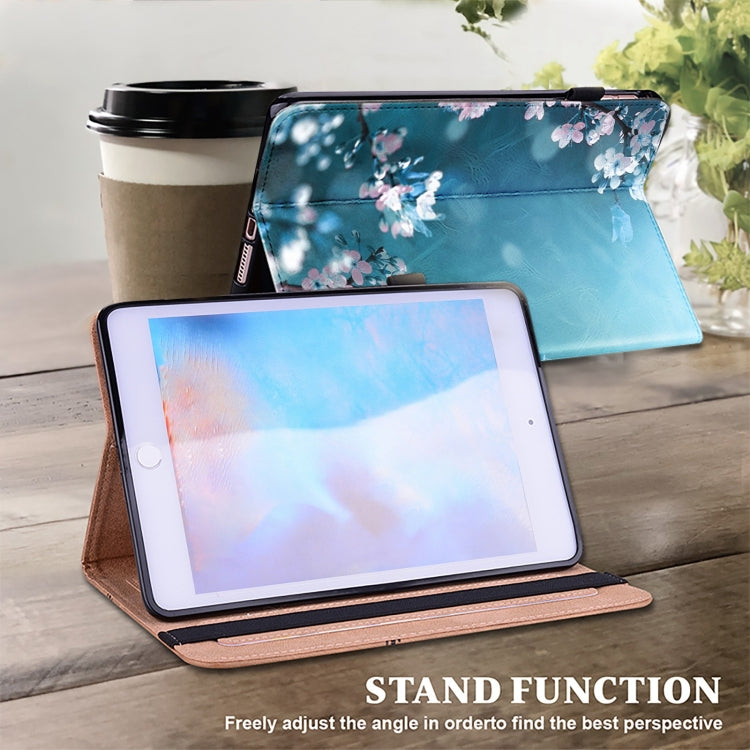 For Samsung Galaxy Tab A7 10.4 Crystal Texture Painted Leather Tablet Case(Plum Bossom) by bashfashion