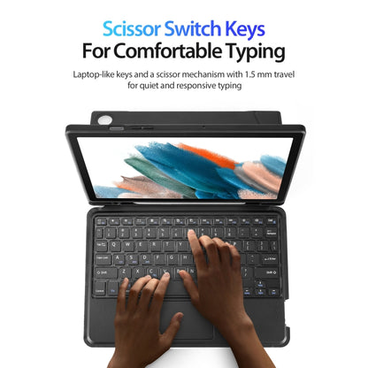 For Samsung Galaxy Tab A8 2021 10.5 DUX DUCIS DK Floating Magnetic Keyboard Leather Tablet Case with Holder(Black) by DUX DUCIS