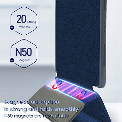 For iPad 10.2 2021/2020/2019 ZGA Tri-Fold Voltage Smart Leather Tablet Case(Grey) by ZGA