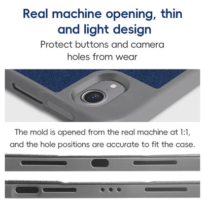 For iPad Pro 12.9 2022/2021/2020 ZGA Tri-Fold Voltage Smart Leather Tablet Case(Grey) by ZGA