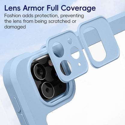 For iPad 2025 / 2022 ZGA Tri-Fold 360 Rotation Smart Leather Tablet Case(Black) by ZGA