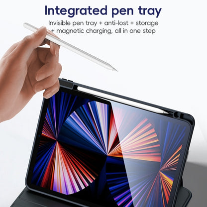 For iPad Air 10.9 2022 / 2020 ZGA Tri-Fold 360 Rotation Smart Leather Tablet Case(Blue) by ZGA