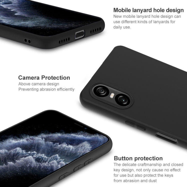 For Sony Xperia 10 VI IMAK UC-3 Series Shockproof Frosted TPU Phone Case(Black) by imak