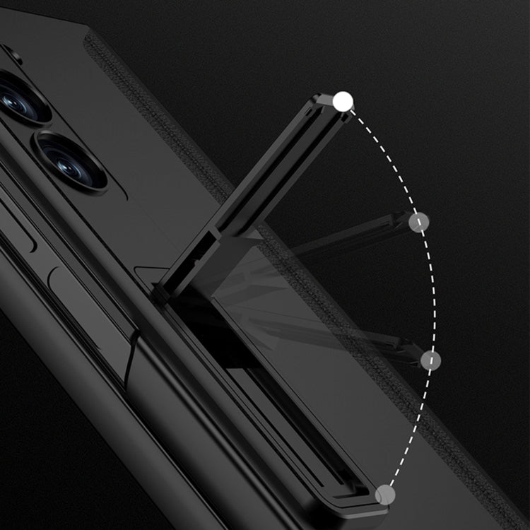 For Samsung Galaxy Z Fold6 GKK Integrated Magnetic Full Coverage Flip Phone Case with Pen Box, Not Included Pen(Grey) by GKK