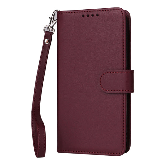 For Redmi Turbo 3 BETOPNICE BN-005 2 in 1 Detachable Imitate Genuine Leather Phone Case(Wine Red) by BETOPNICE