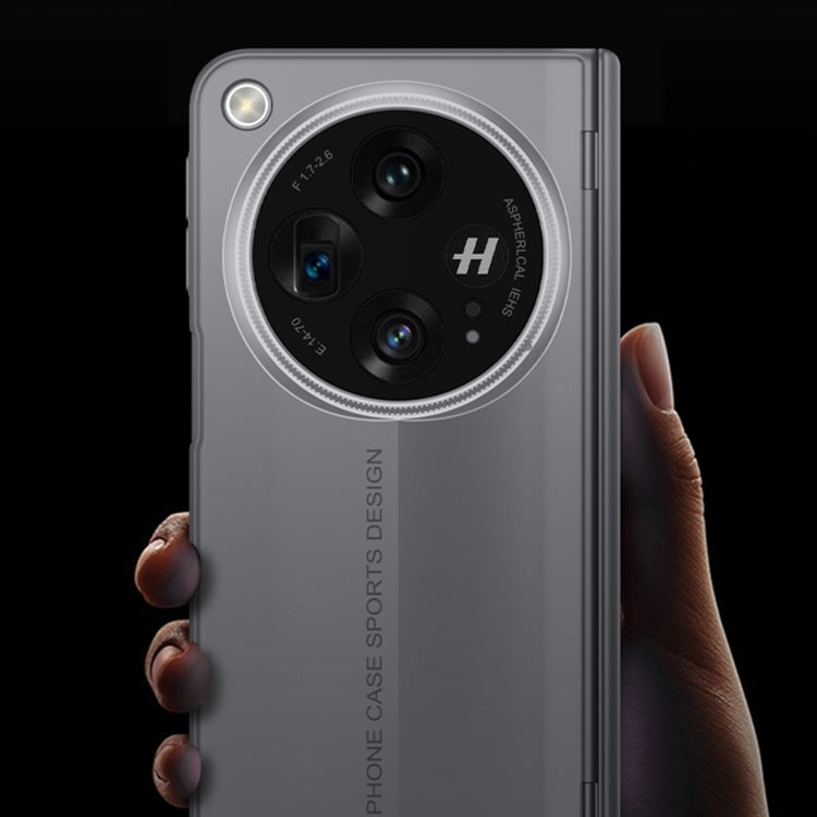 For OPPO Find N3 GKK Integrated Magnetic Blade Ultra-thin Full Coverage Phone Case(Grey) by GKK