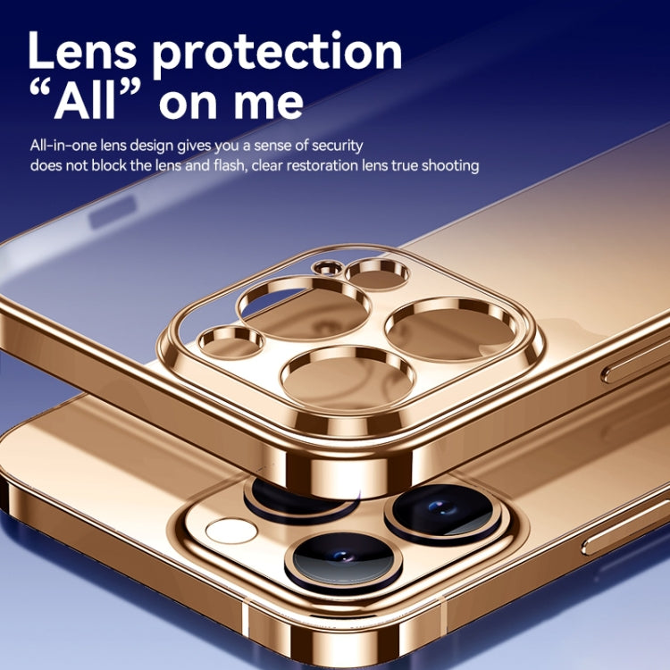 For iPhone 16 Pro SULADA Natural Color Series Electroplating Frosted TPU Phone Case(Gold) by SULADA