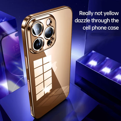 For iPhone 16 Pro SULADA Shine Through Series Plating TPU Transparent Phone Case(Silver) by SULADA