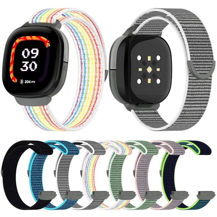 For Fitbit Ace LTE Nylon Loop Watch Band(Sea Shell Color) by bashfashion
