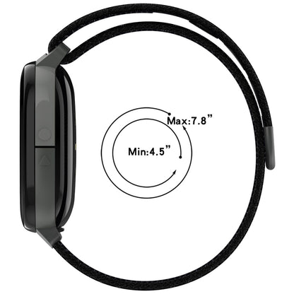 For Fitbit Ace LTE Nylon Loop Watch Band(Dark Blue) by bashfashion