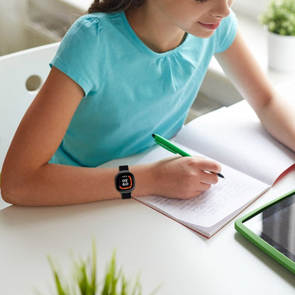 For Fitbit Ace LTE Nylon Loop Watch Band(Dark Blue) by bashfashion