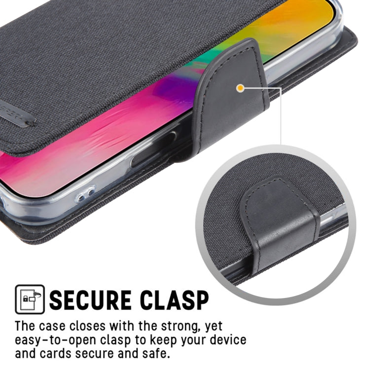 For iPhone 16 Plus GOOSPERY CANVAS DIARY Fabric Texture Flip Leather Phone Case(Red) by GOOSPERY