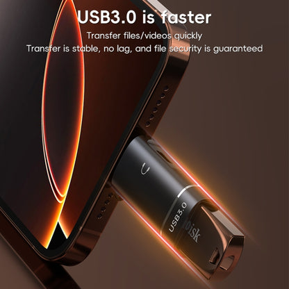 2 in 1 8 Pin to USB and Type-C Earphone Adapter(Black) by bashfashion