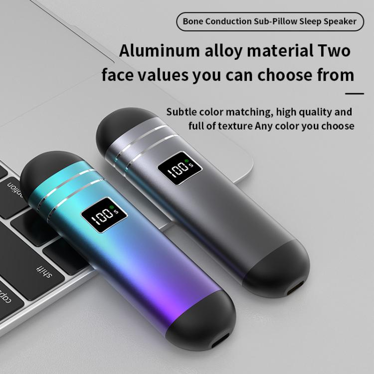 QY09 Bone Conduction Bluetooth 5.3 Sleep Speaker(Grey) by bashfashion