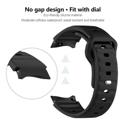 For Samsung Galaxy Watch7 / 6 / 5 Kalebol Reverse Buckle Wave Pattern Silicone Strap(Space Grey) by Kalebol