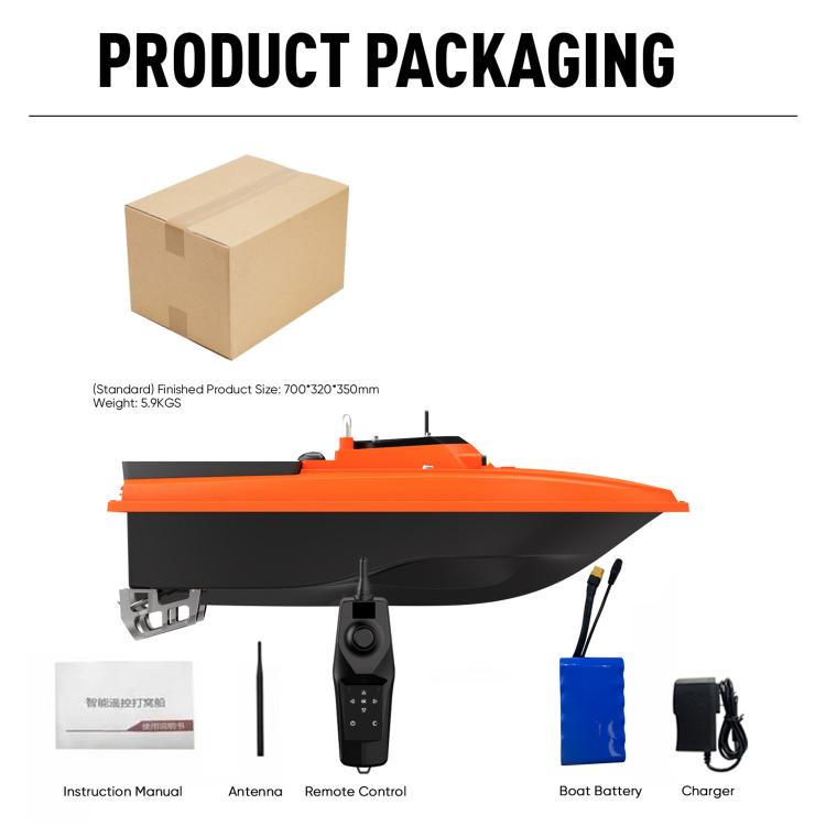 D80 High Power Smart Remote Control Fishing Bait Boat Support Trawling, Plug:US Plug by bashfashion