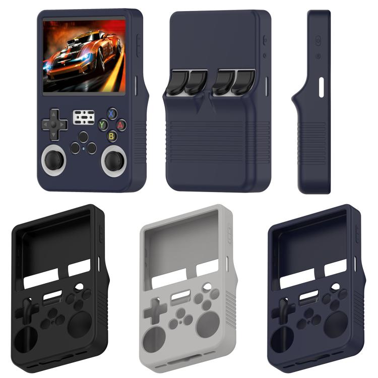 For ANBERNIC R36S Silicone Handheld Game Console Protective Case(Black) by bashfashion