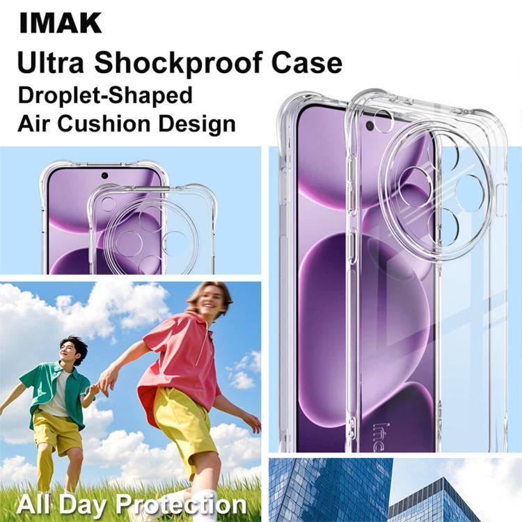 For OPPO Find X8s+ imak Shockproof Airbag TPU Phone Case(Transparent) by imak