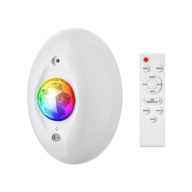 Remote Control Elliptical Starry Projection Lamp Atmosphere Light, Style:Bluetooth Version(White) by bashfashion