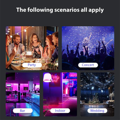 Remote Control Elliptical Starry Projection Lamp Atmosphere Light, Style:Bluetooth Version(White) by bashfashion