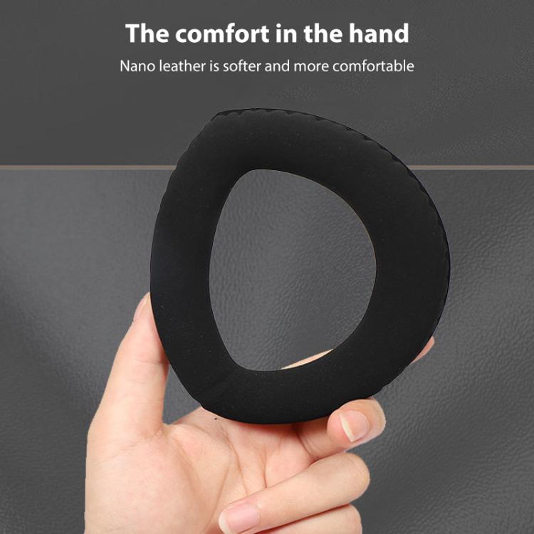 1 Pair Snap-on Replacement Earpads For Sennheiser HD800 / HD800S, Material:Splicing ??Protein Leather(Black) by bashfashion