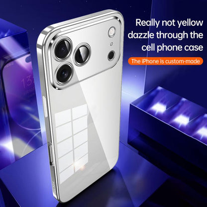 For iPhone Air SULADA Shine Through Series Plating TPU Transparent Phone Case(Space Black) by SULADA