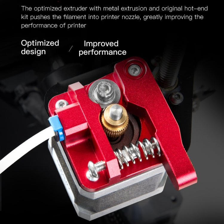 Creality All Metal Red Block Bowden Extruder Kit for Ender-3 / Ender-3 Pro / Ender-3 V2 / CR-10 Pro V2 3D Printer by Creality