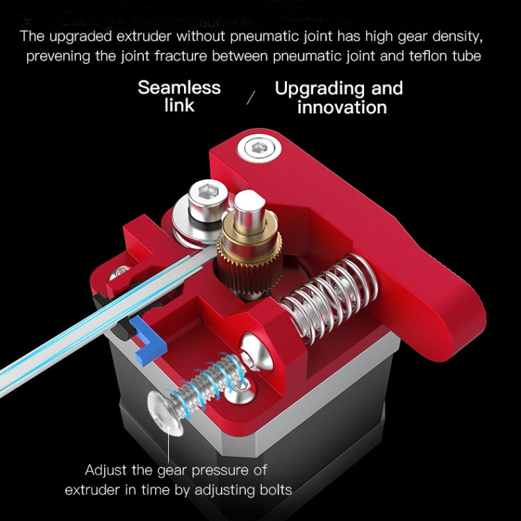 Creality All Metal Red Block Bowden Extruder Kit for Ender-3 / Ender-3 Pro / Ender-3 V2 / CR-10 Pro V2 3D Printer by Creality
