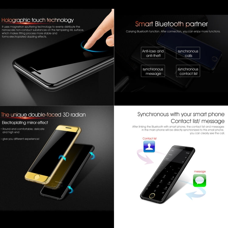 Ulcool V66+, 1.54 inch, MTK6261D, Support Bluetooth Sync, Bluetooth Dial, FM, Anti-lost, GSM, Dual SIM (Red) by bashfashion