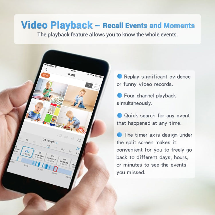 ESCAM WNK618 3.0 Million Pixels 8-channel Wireless Dome Camera HD NVR Security System, Support Motion Detection & Two-way Audio & Full-color Night Vision & TF Card, AU Plug by ESCAM