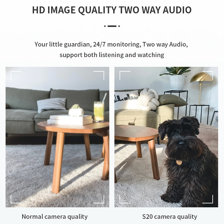 CAMSOY S20 1080P WiFi Wireless Network Action Camera Wide-angle Recorder with Mount (White) by CAMSOY