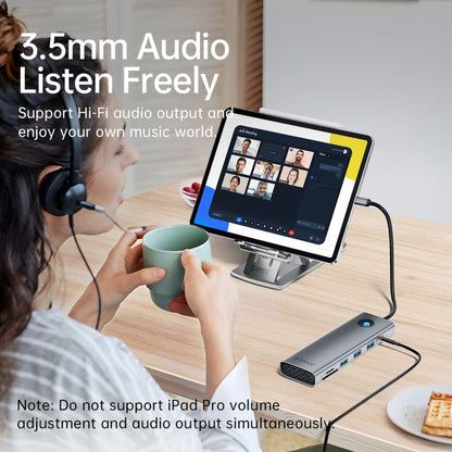 ORICO PW11-8PC Type-C / USB-C 8-in-1 5Gbps Multifunction Docking Station(Dark Gray) by ORICO