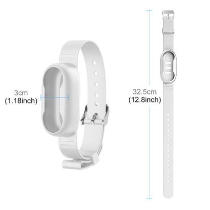 For Insta360 GO 3 / GO 3S PULUZ Camera Silicone Case Wristband Bicycle Strap Extension Mount (White) by PULUZ