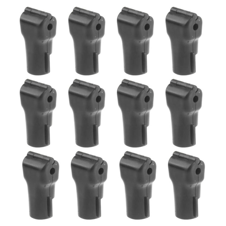12 PCS 5.0mm Black ABS Display Hook / Security Lock Hook by bashfashion