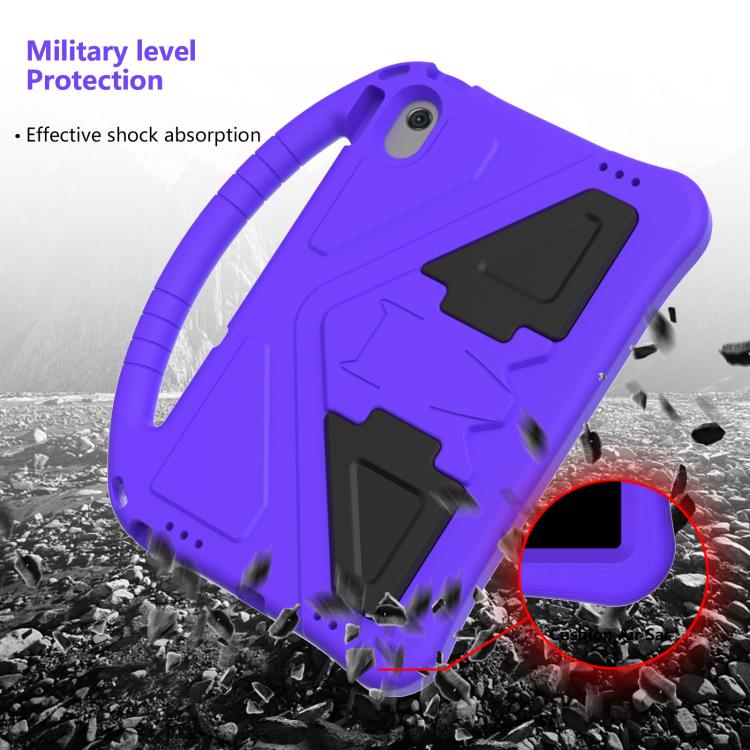 For Samsung Galaxy Tab A8 10.5 2021 X200 / X205 EVA Shockproof Tablet Case with Holder(Purple) by bashfashion