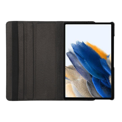 For Samsung Galaxy Tab A8 10.5 2021 X200/X205 ENKAY 360 Degree Rotation Litchi Leather Smart Case(Dark Blue) by ENKAY