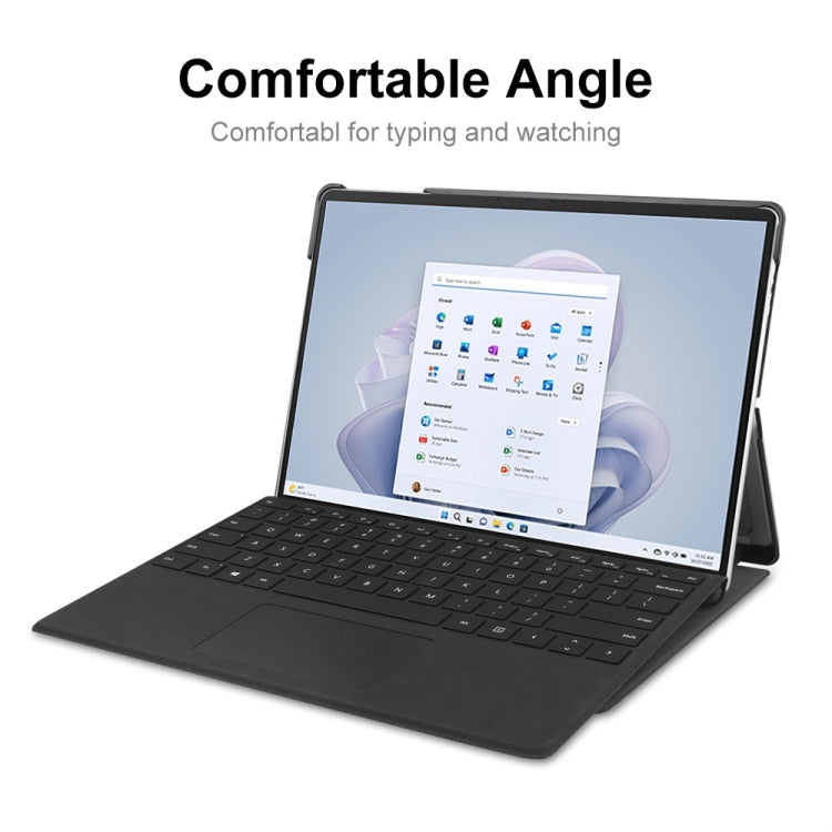 For Microsoft Surface Pro 9 / 10 / 11 JUNSUNMAY Custer Painted Stand Leather Tablet Case(Big Eye) by JUNSUNMAY