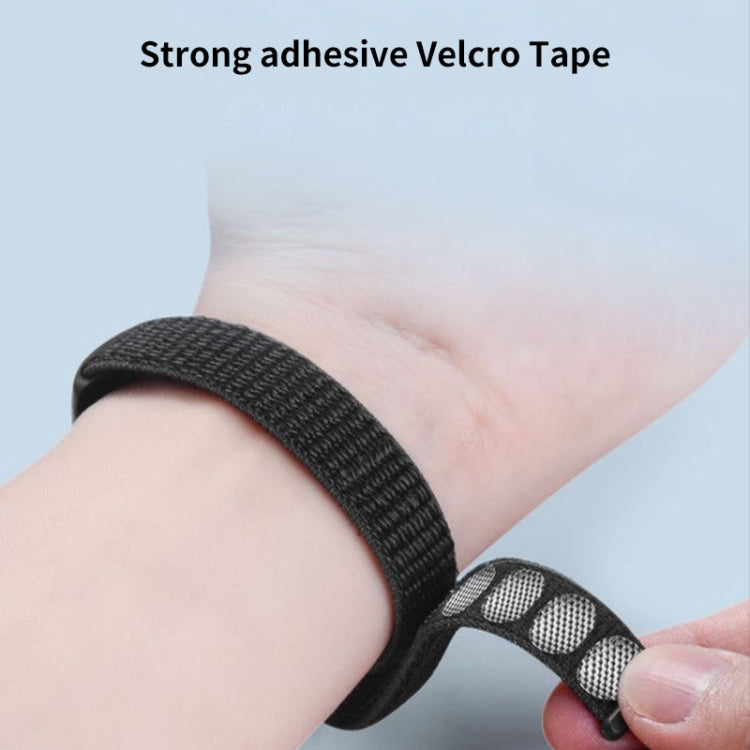 For Xiaomi Mi Band 8 ENKAY Hat-Prince 2 in 1 Set Full Coverage Screen Protector + Nylon Loop Watch Band(Blue+Yellow) by ENKAY