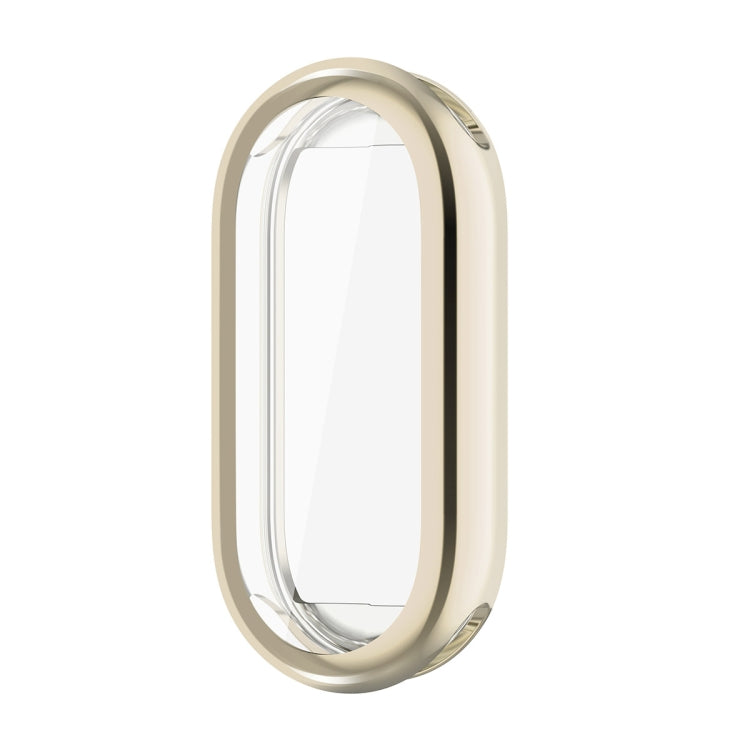 For Xiaomi Mi Band 8 ENKAY Hat-Prince Full Coverage Electroplated Soft TPU Case with Screen Protection(Golden) by ENKAY