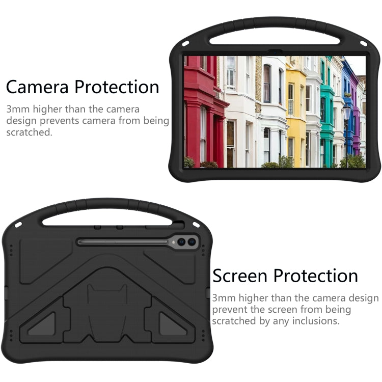 For Samsung Galaxy Tab S10 Ultra 14.6 EVA Shockproof Tablet Case with Holder(Black) by bashfashion