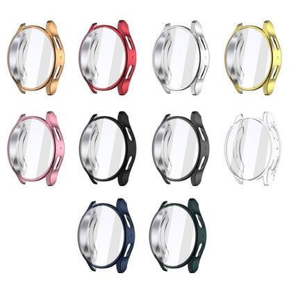 For Samsun Galaxy Watch 7 44mm Full Coverage TPU Electroplated Watch Protective Case(Black) by bashfashion