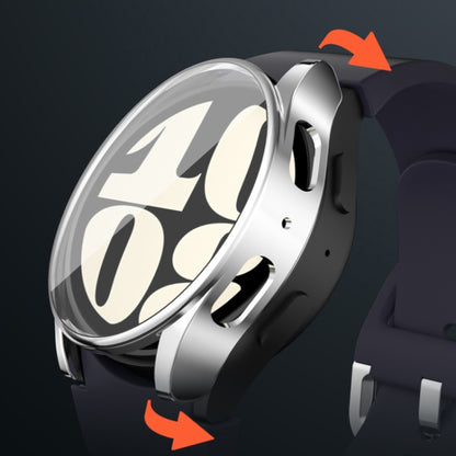 For Samsun Galaxy Watch 7 44mm Full Coverage TPU Electroplated Watch Protective Case(Red) by bashfashion