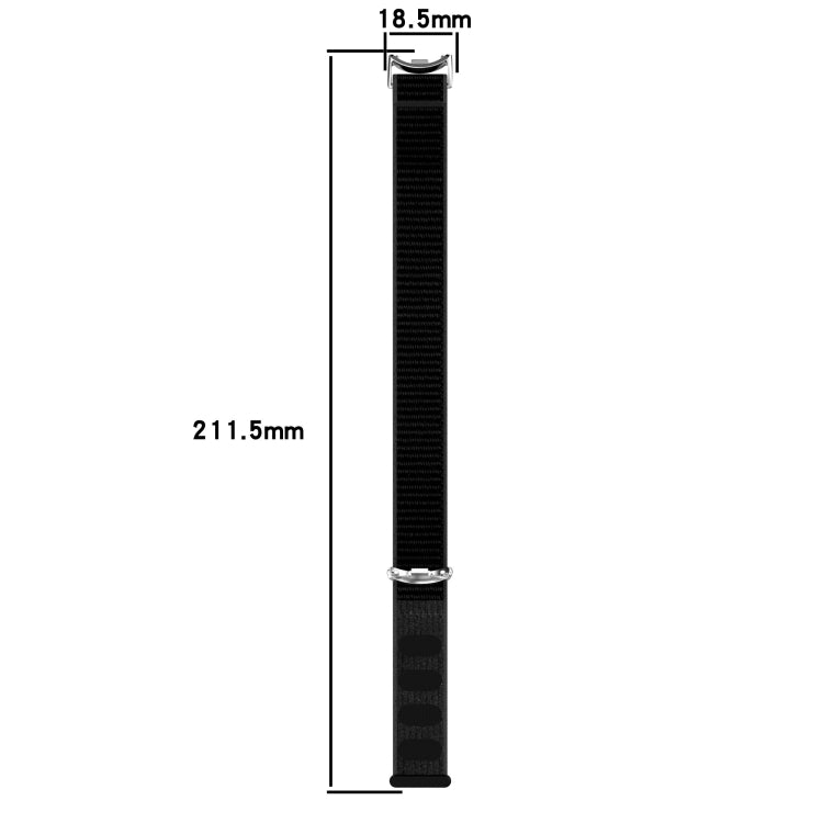 For Xiaomi Smart Band 9 / 9 NFC / 8 / 8 NFC Loop Nylon Hook and Loop Fastener Watch Band(Khaki Yellow) by bashfashion