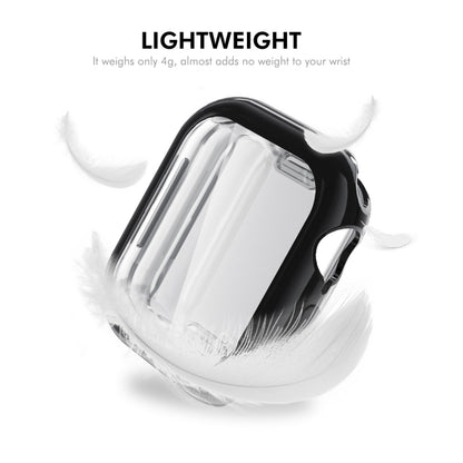 For Apple Watch Series 11 / 10 42mm ENKAY Hat-Prince Electroplated Soft TPU Case with Screen Film(Dark Blue) by ENKAY